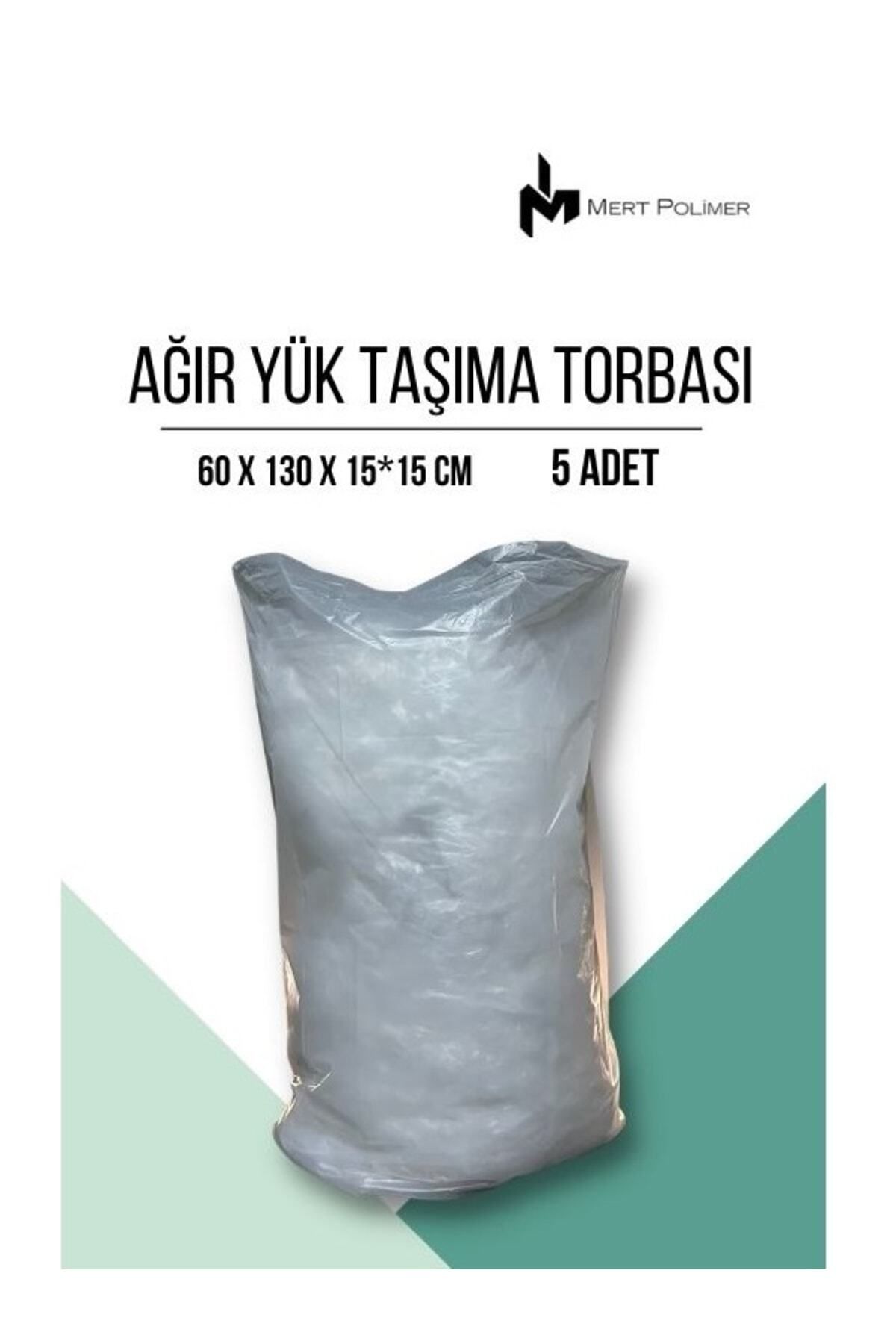 Mert Polimer Ağır Yük Taşıma Torbası (60x130x15*15 Cm) 5'li Paket