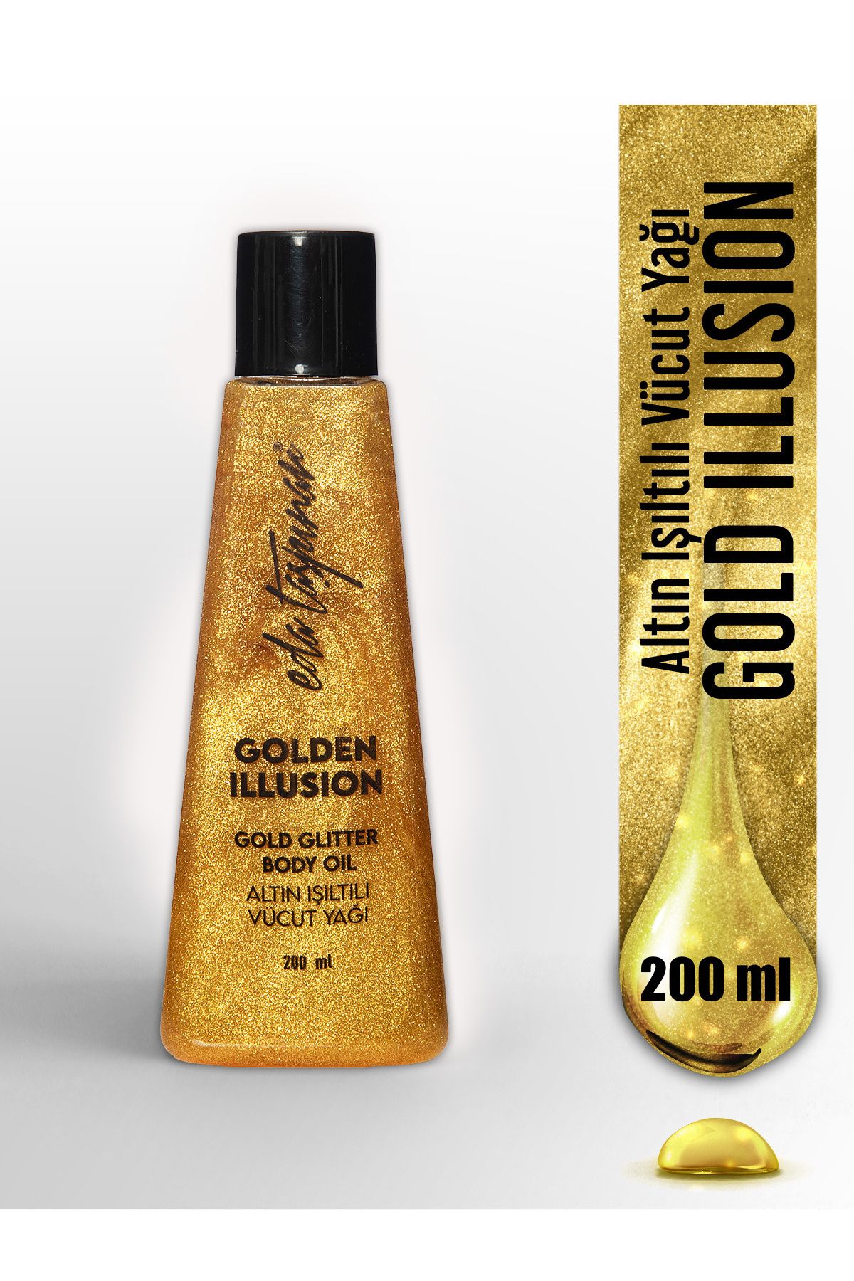 Eda Taşpınar Simli Vücut Yağı Golden Illusion - 200 ml (EGX91)