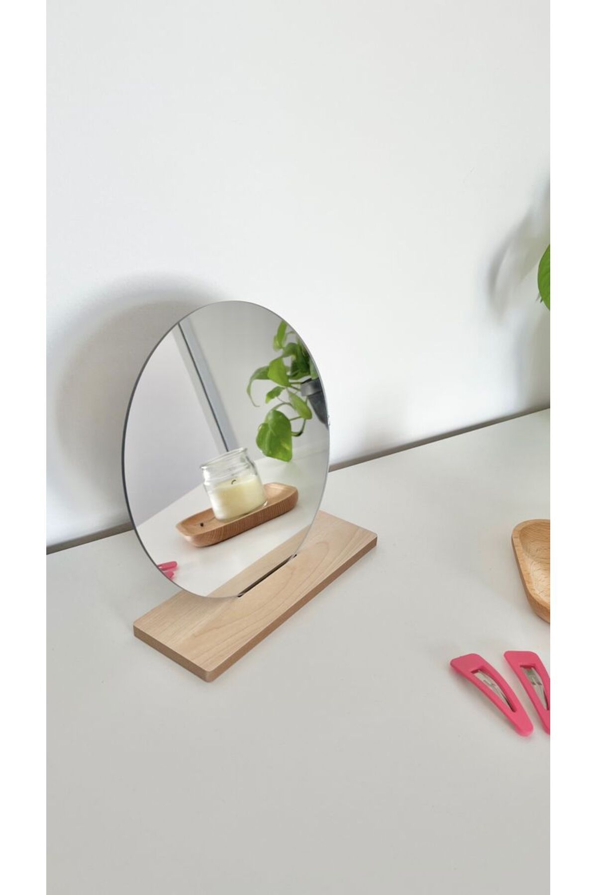 CG HOME Düzensiz Estetik Makyaj Aynası Çerçevesiz, Dekoratif Masa Üstü Ayna Yatak Odası