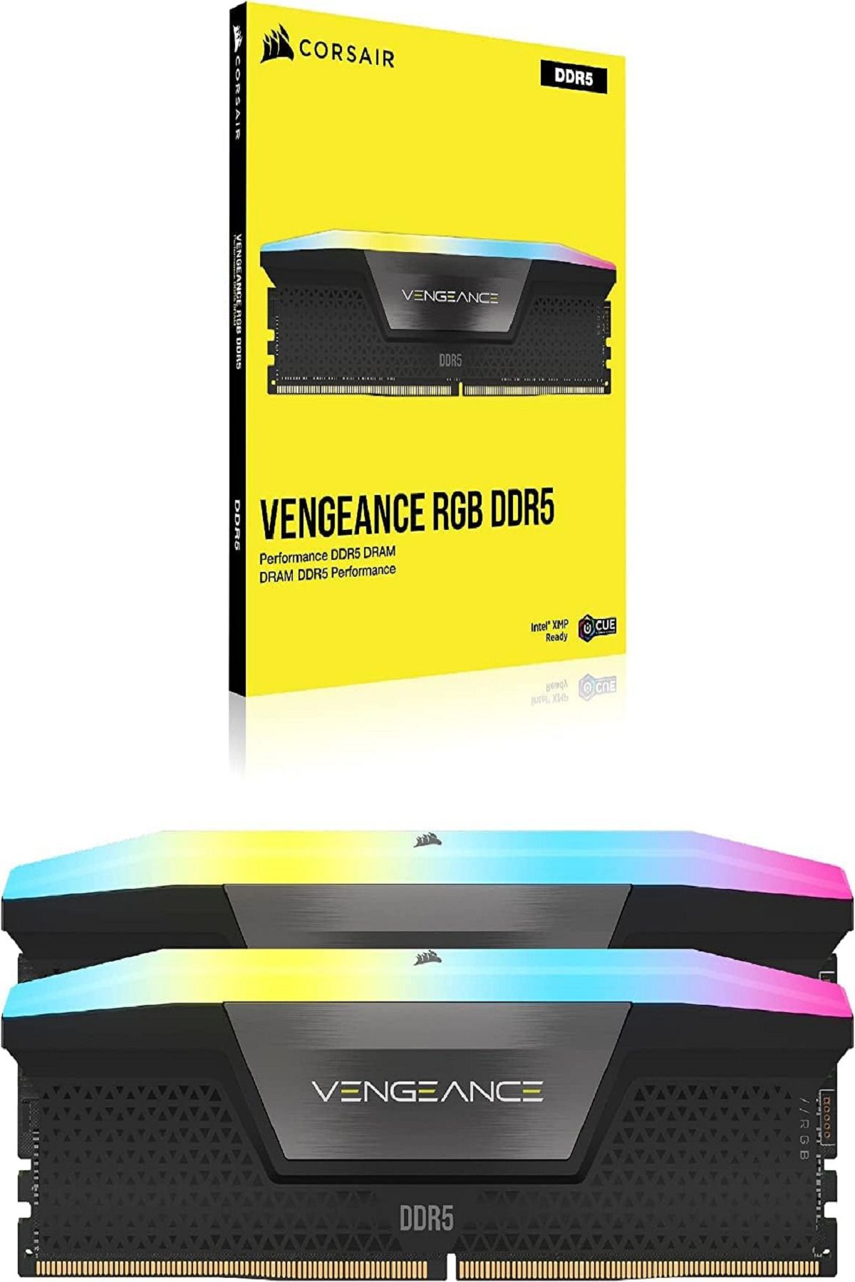 Corsair Vengeance RGB DDR5 64 GB (2x32) 5600 MHz  CL36 CMH64GX5M2B5600C36 RAM