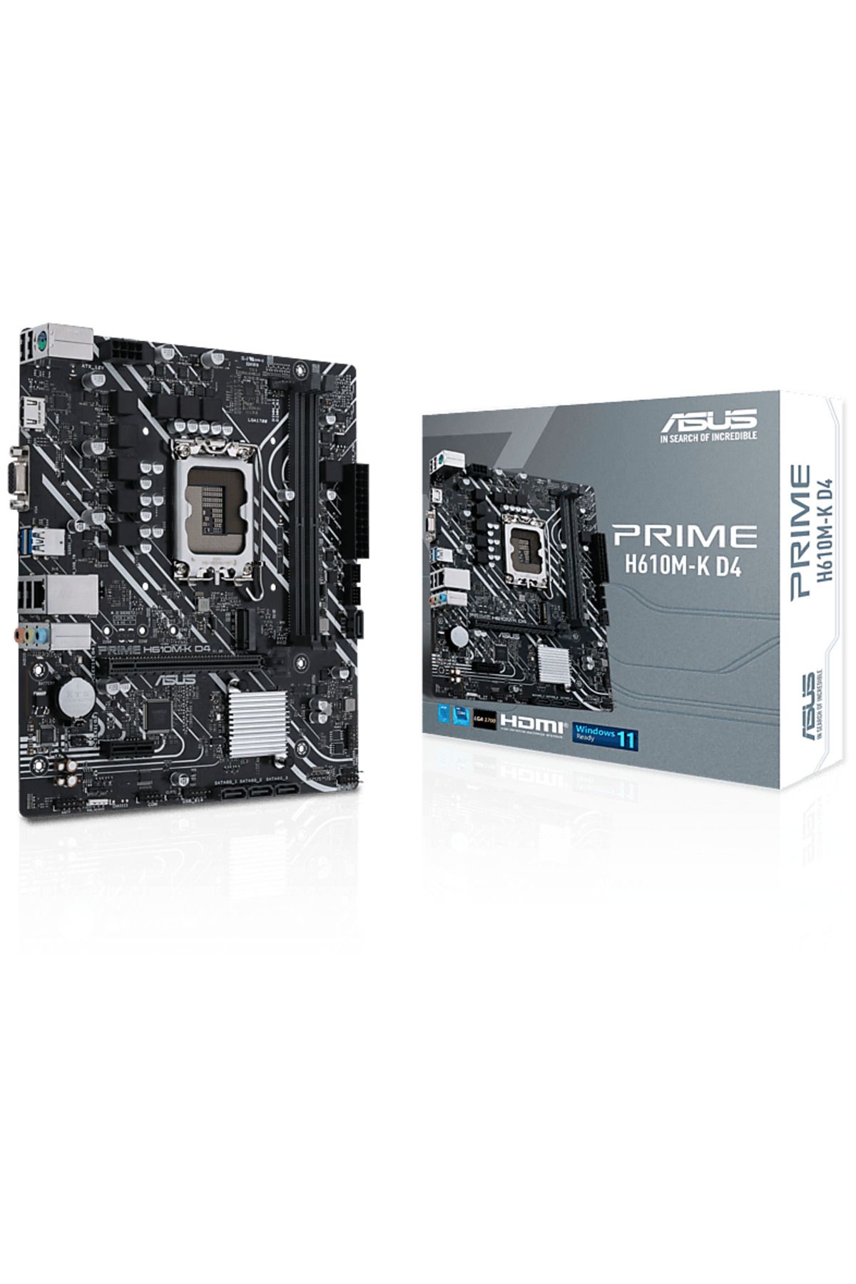 ASUS Prime H610M-K D4 Intel Anakart Siyah