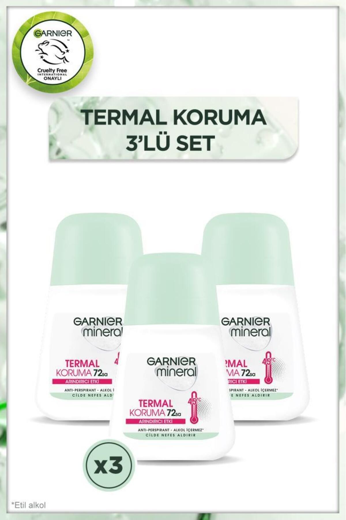 Garnier Mineral Termal Koruma Roll-on Deodorant 3'lü Set