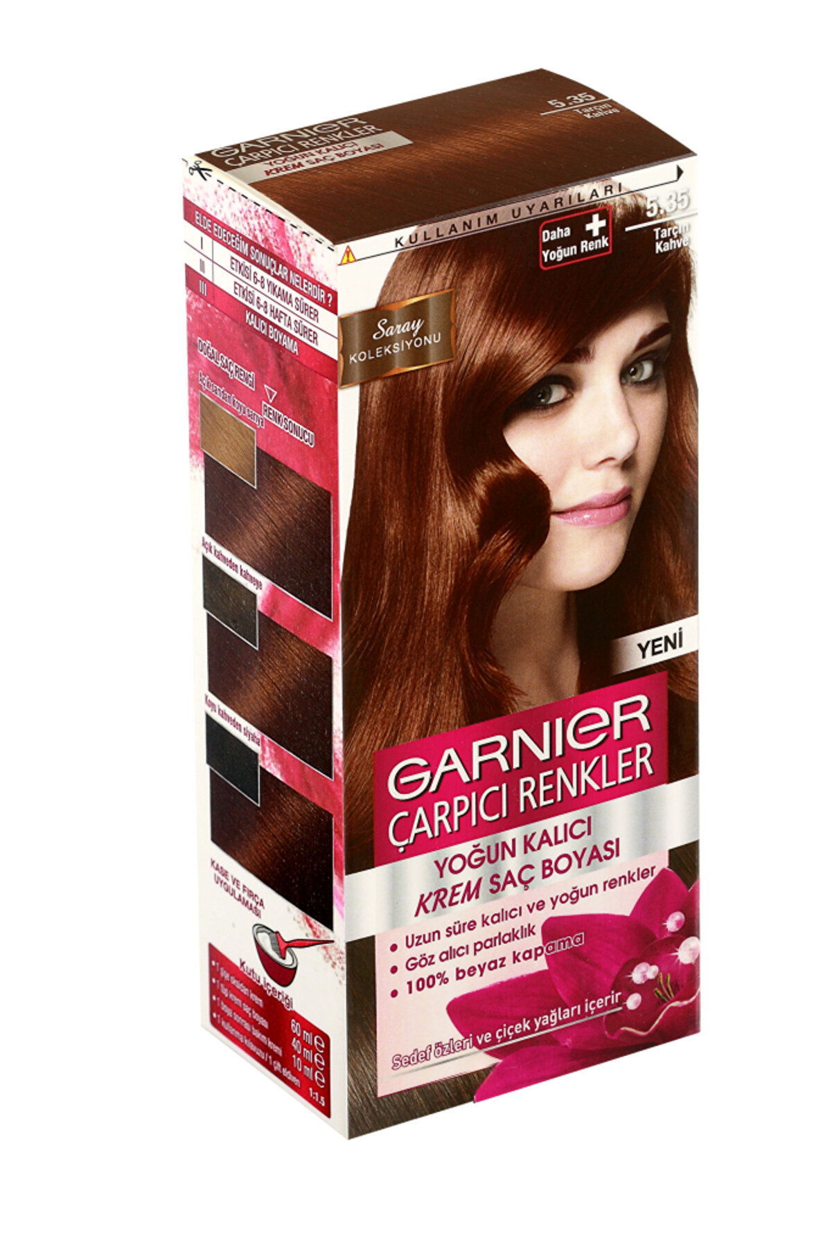 Garnier Çarpıcı Renkler Saç Boyası 5.35 Tarçın Kahve