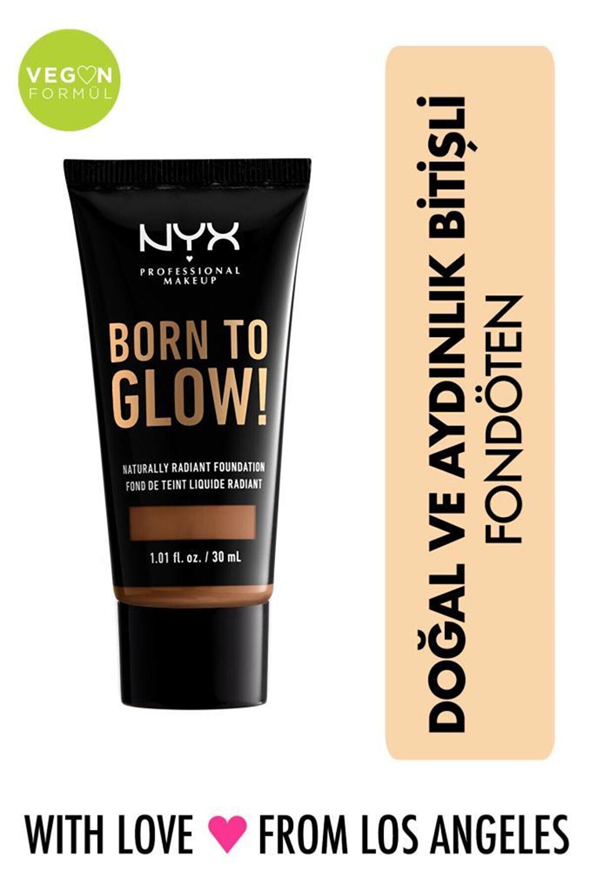 NYX Professional Makeup Born To Glow! Naturally Radıant Foundatıon 17 - Cappuccino