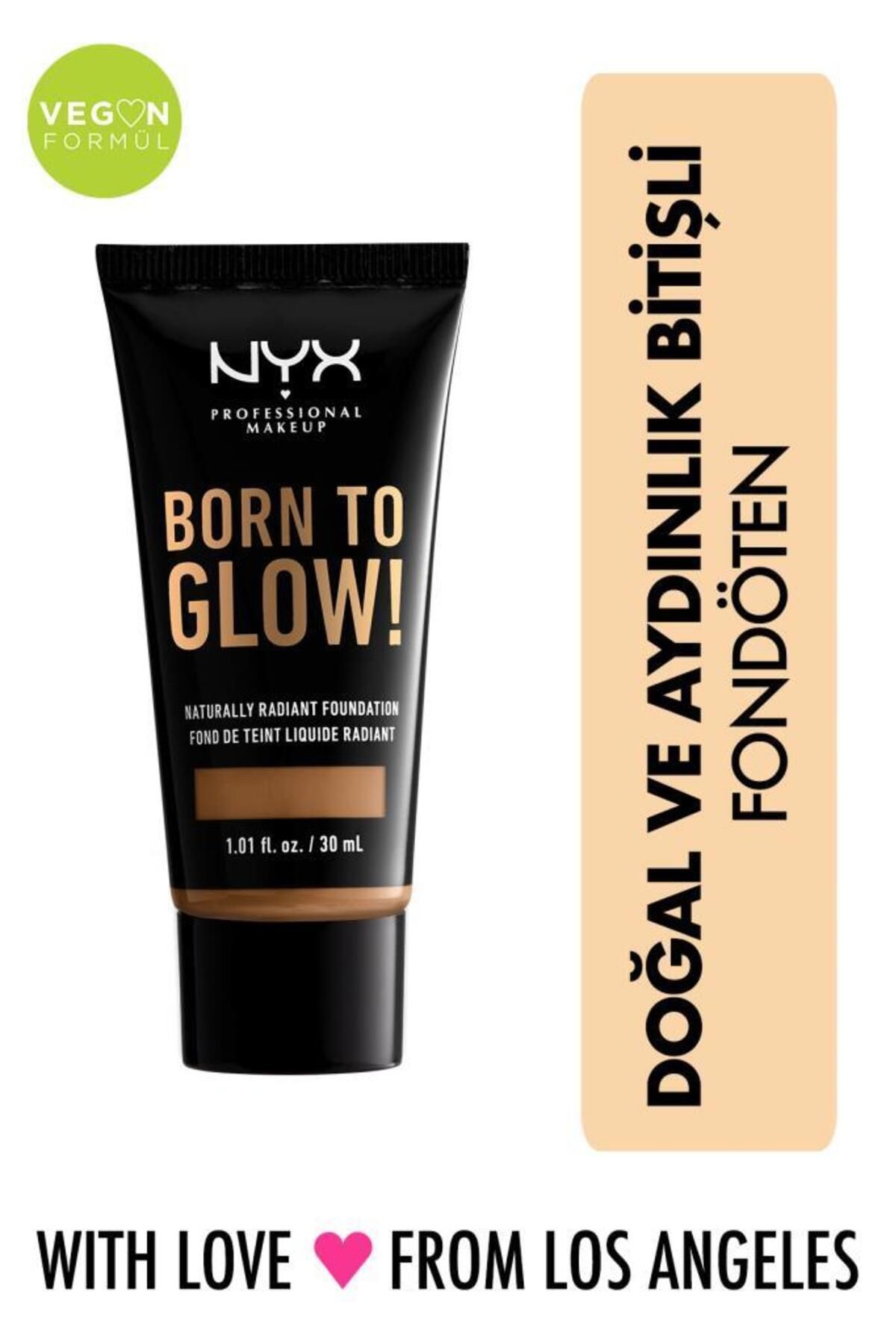 NYX Professional Makeup Born To Glow! Naturally Radıant Foundatıon 16.5 - Nutmeg