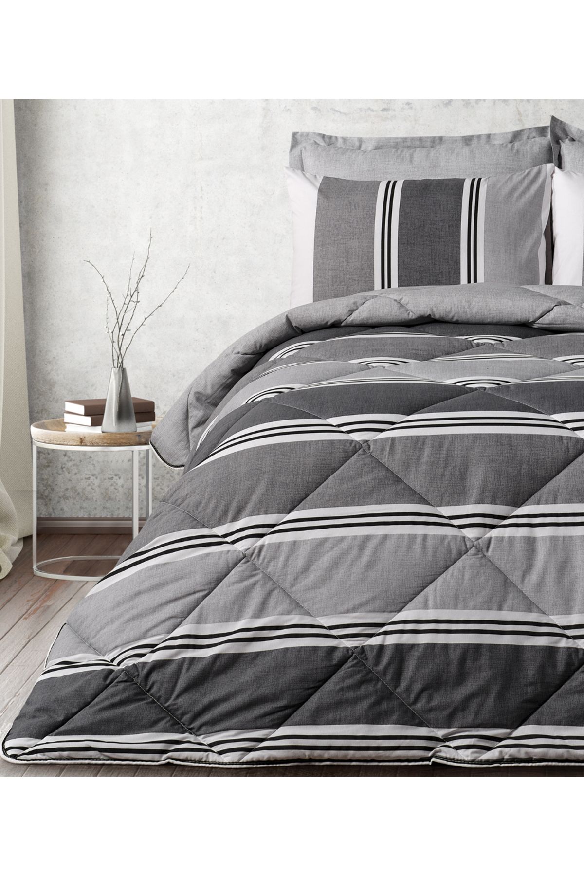 Doqu Home Listra Easy Cotton Tek Kişilik Comforter Set