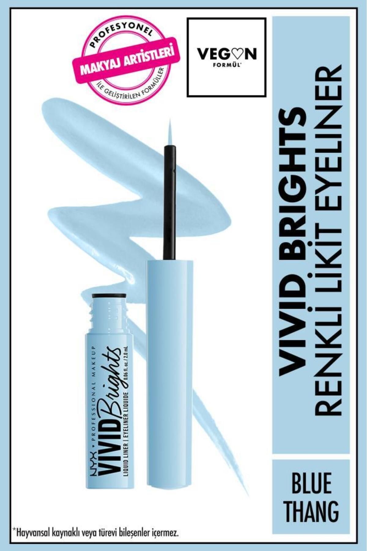NYX Professional Makeup Vivid Brights Likit Eyeliner - Blue Thang