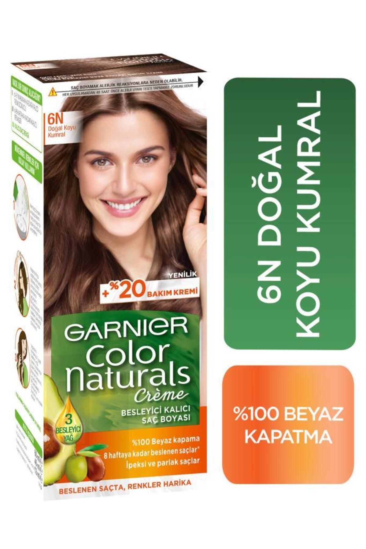 Garnier Color Naturals Saç Boyası 6n Doğal Koyu Kumral