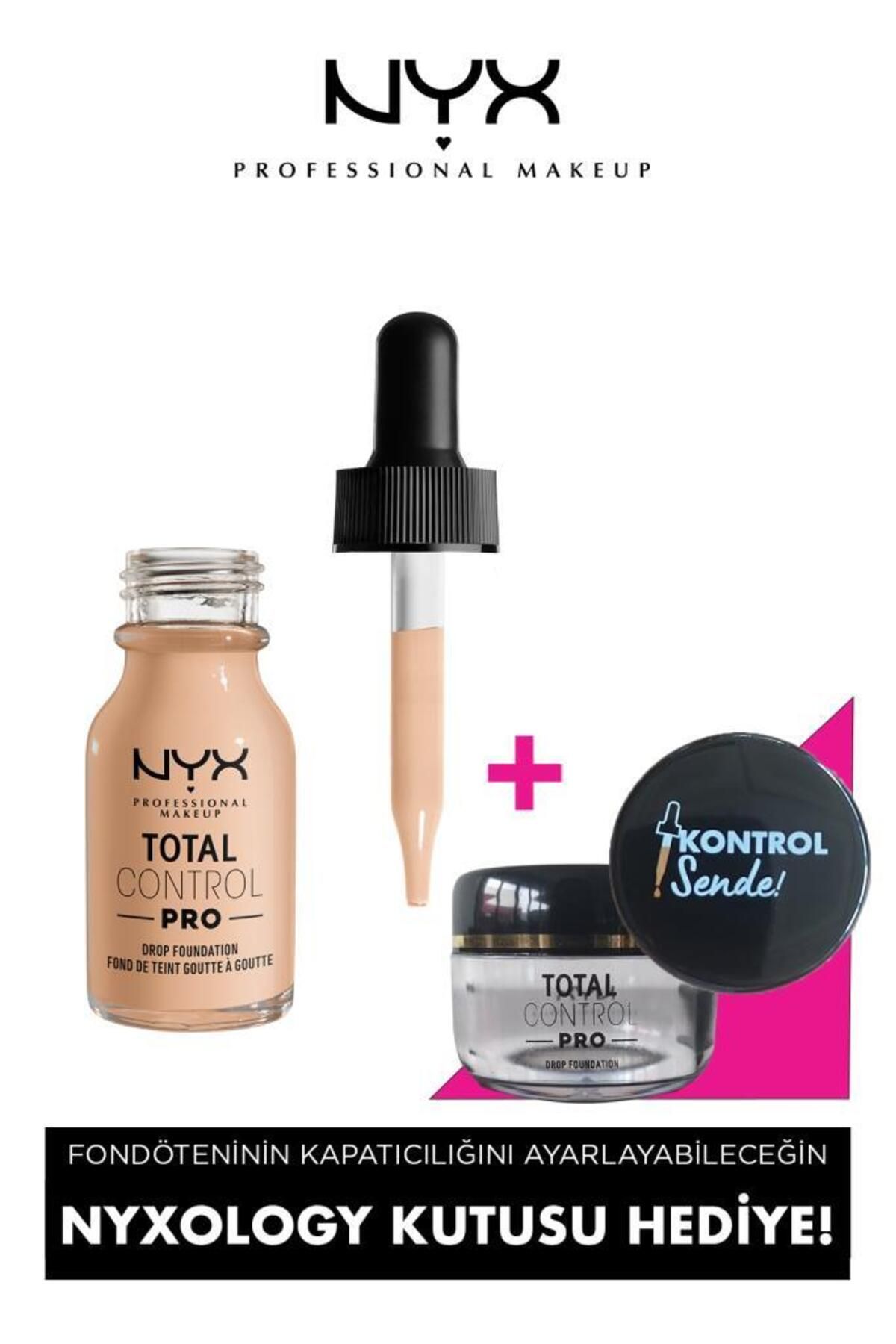 NYX Professional Makeup Total Control Pro Drop Foundation Vanilla - Fondöten & Nyxology Kutusu Hediye!