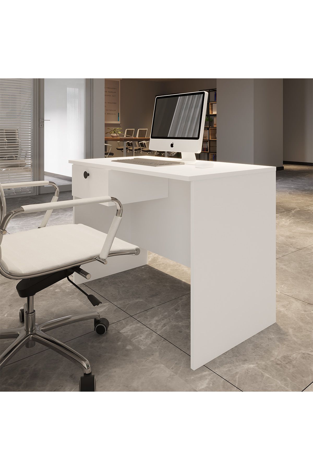 Mars 90 cm Çekmeceli Ofis Masası, Sekreter Masası, Çalışma Masası, Banko_2