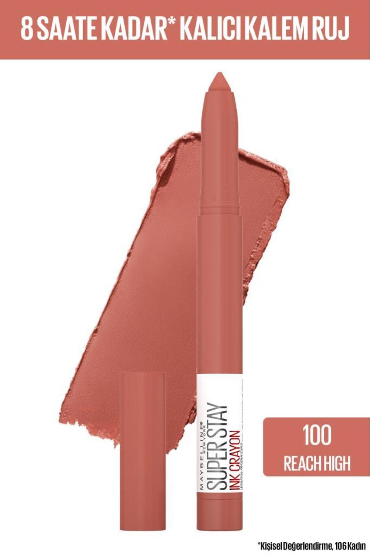 Maybelline New York Super Stay Ink Crayon Kalem Mat Ruj- Spiced Up - 100 Reach High
