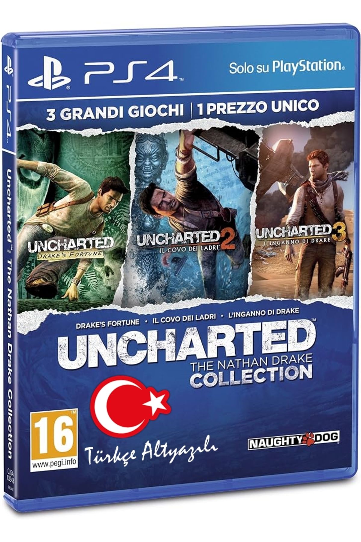 Naughty Dog Uncharted™: The Nathan Drake Collection PS4 Oyun 3 OYUN TEK CD Türkçe Altyazılı - Sıfır - Lisanslı