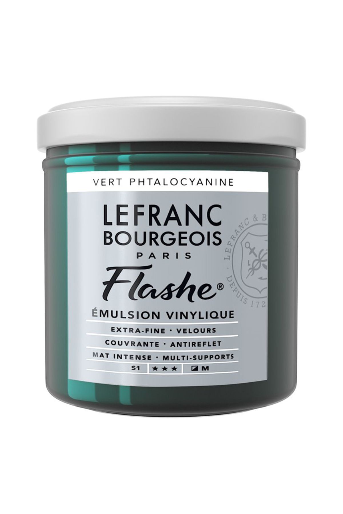 Lefranc Bourgeois Flashe Akrilik Boya 125ml Phthalocyanine Green 598 S.1