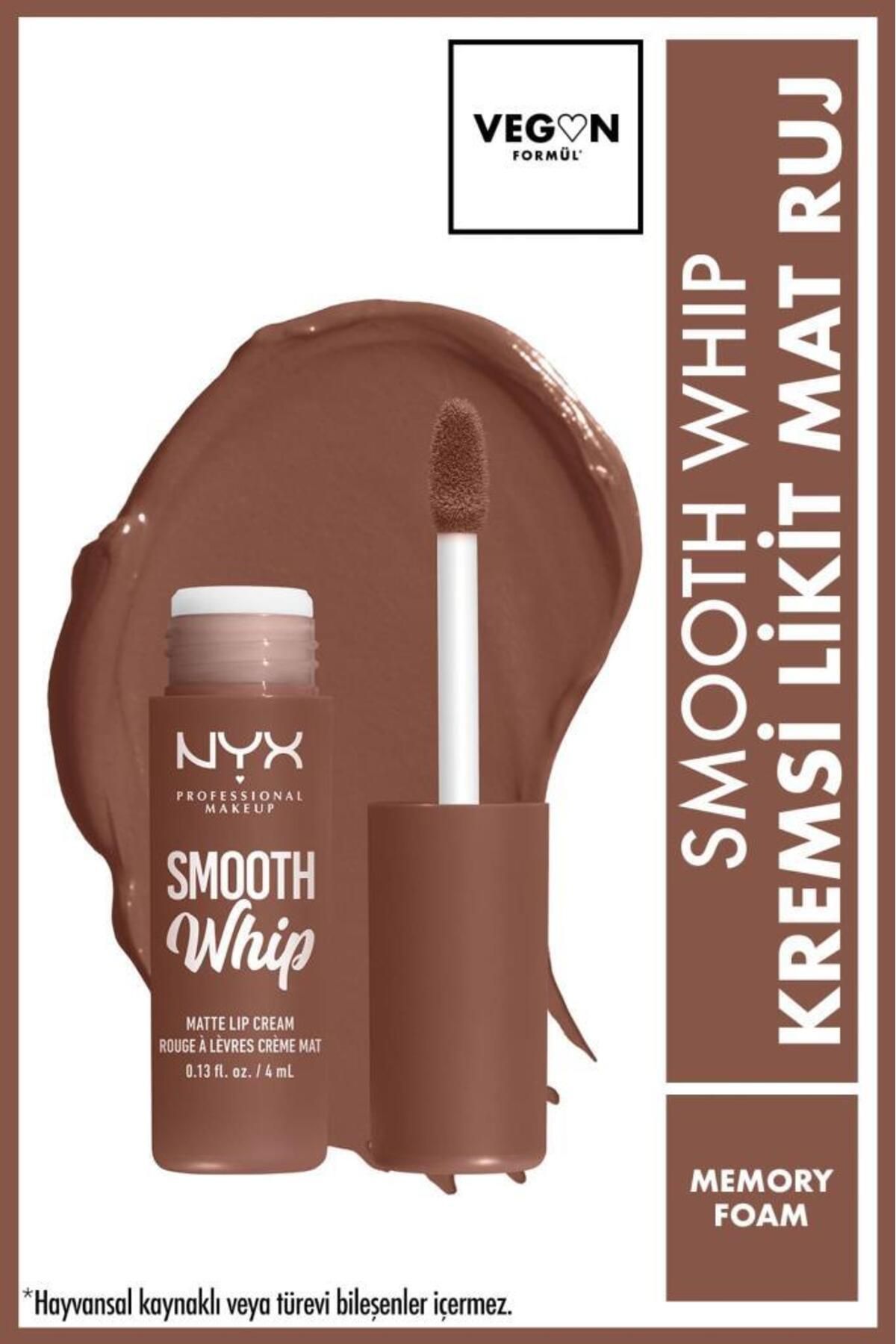 NYX Professional Makeup Smooth Whip Kremsi Likit Mat Ruj - Memory Foam