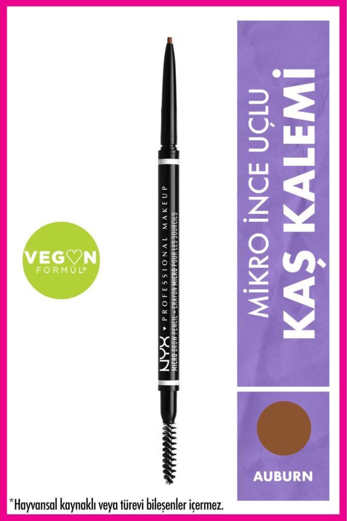 NYX Professional Makeup Ultra İnce Kaş Kalemi - Micro Brow Pencil Auburn 800897836856