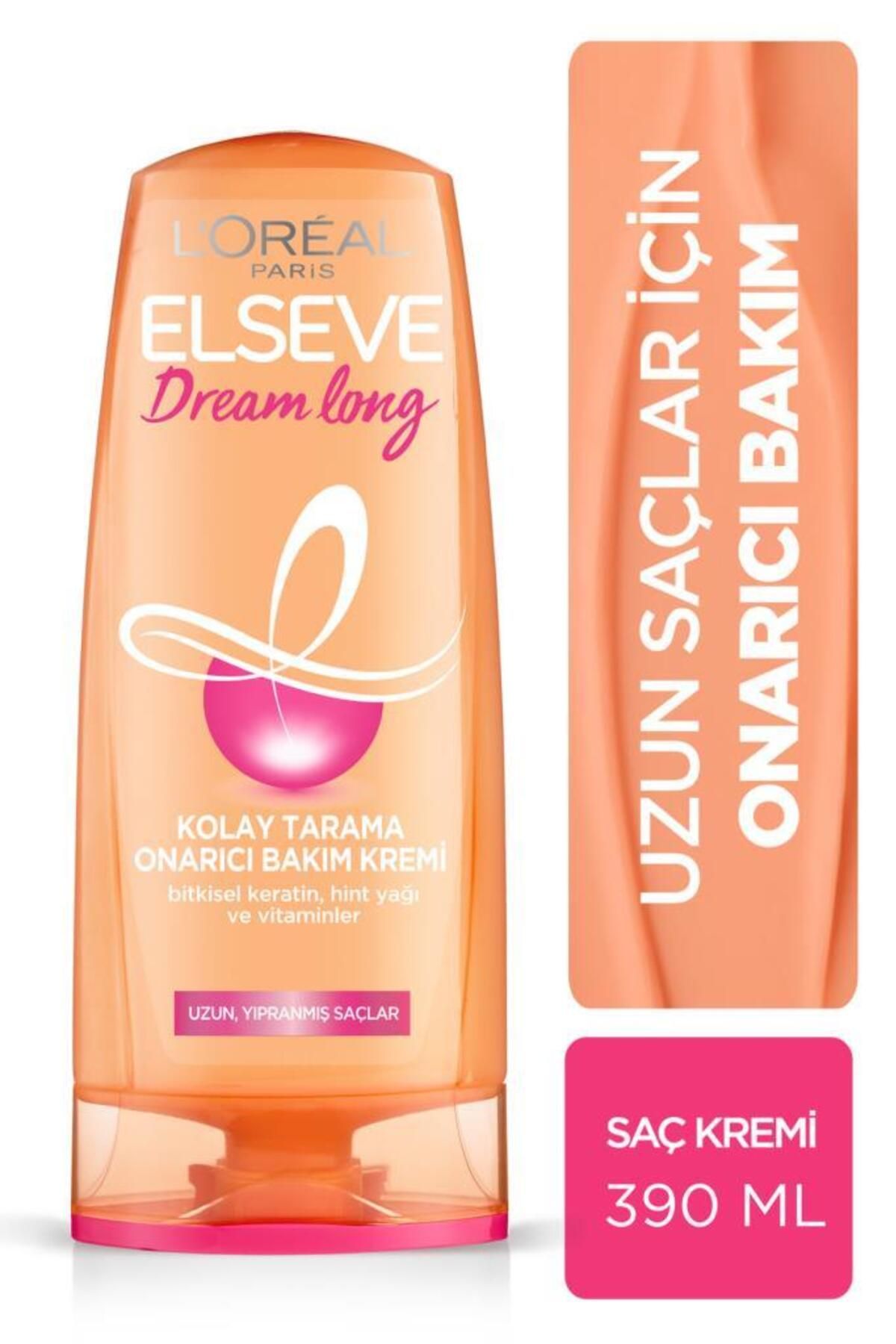 Elseve Dream Long Kolay Tarama Saç Bakım Kremi 390ml