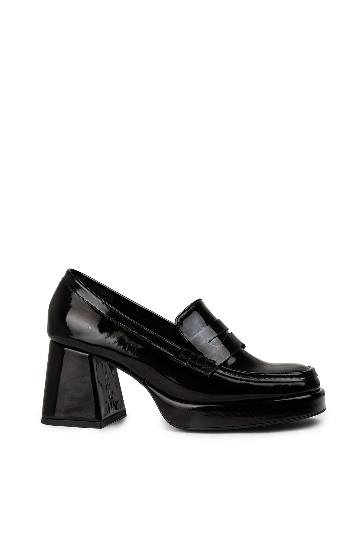 Deery Rugan Siyah Kadın Topuklu Ayakkabı
