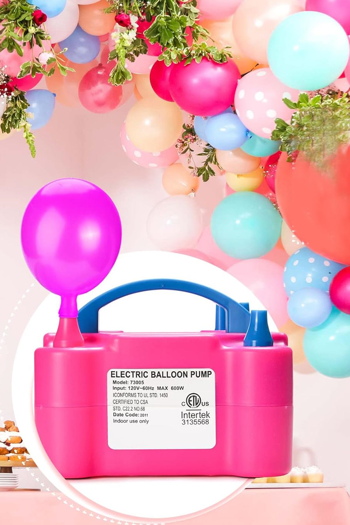 Factorial Elektrikli Balon Makinası Organizasyon Elektrikli Balon Şişirme Pompası Parti Malzemeleri