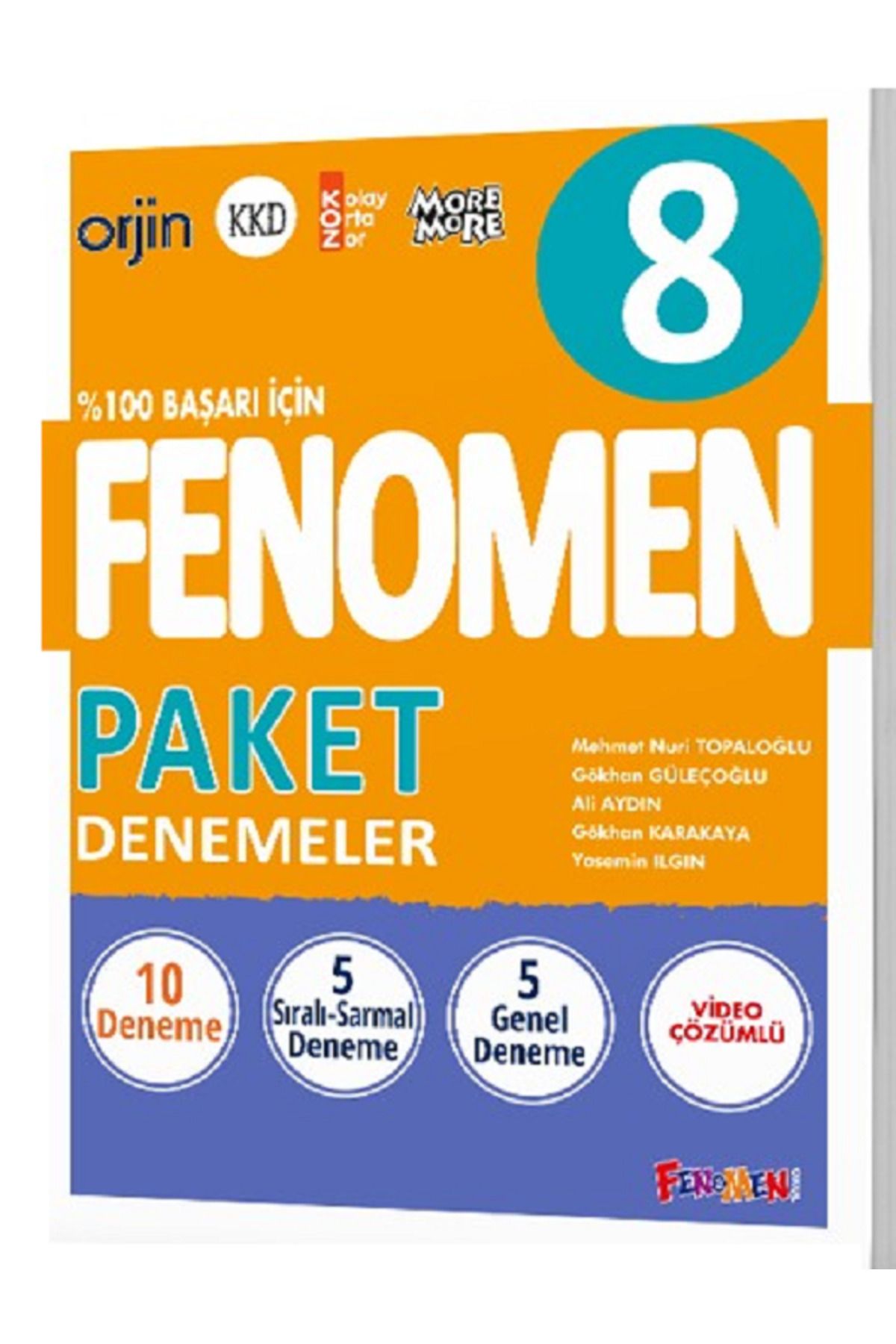 Açı Yayınları 8.Sınıf LGS FENOMEN Paket Denemeleri 10 Deneme 5 Sıralı Deneme 5 Genel Deneme Video Çözümlü