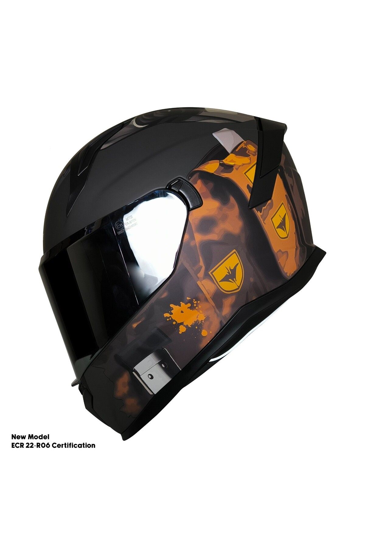 ebakbak Motosiklet Kask Ece 22.R06 Sertifikalı Güneş Vizörlü Fiber Kask Full Face Motor Kaskı Yeni Sezon