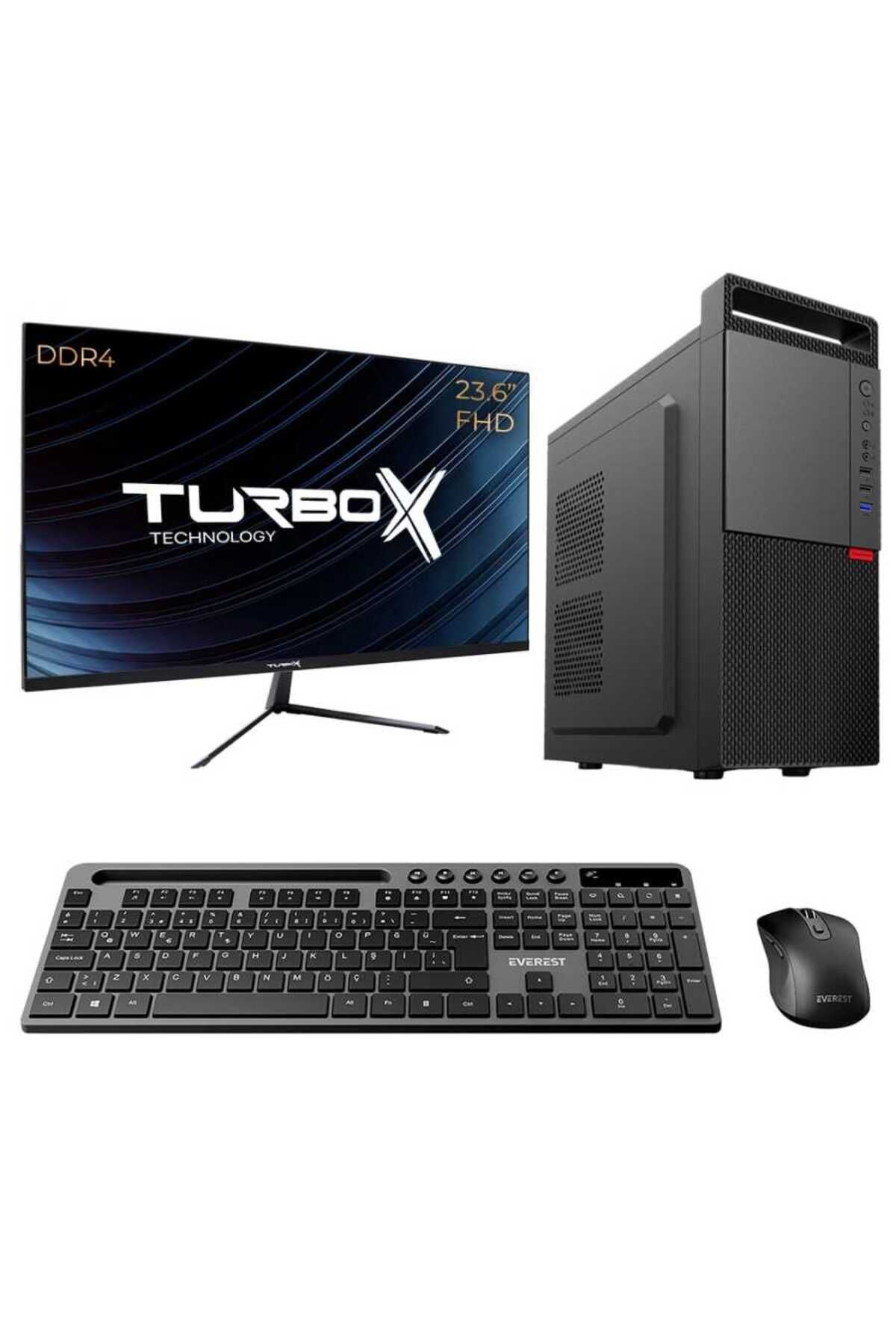 TURBOX Tx5188 i7 11700 32GB DDR4 512GB SSD 23.6 inç FHD Monitör Masaüstü Kurumsal Ofis Bilgisayarı