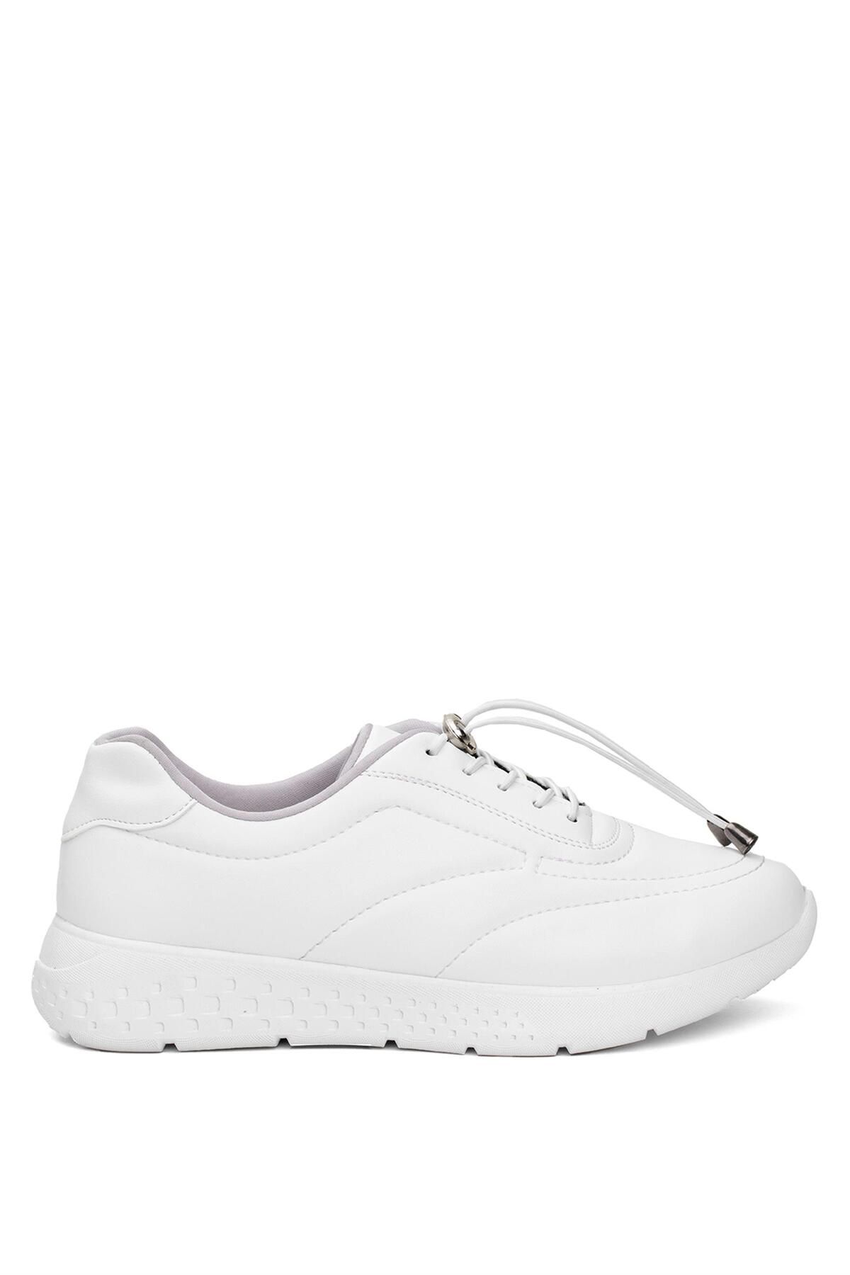 Ayakkabı Fuarı Elit Sis0020C Kadın Casual Ayakkabı Beyaz
