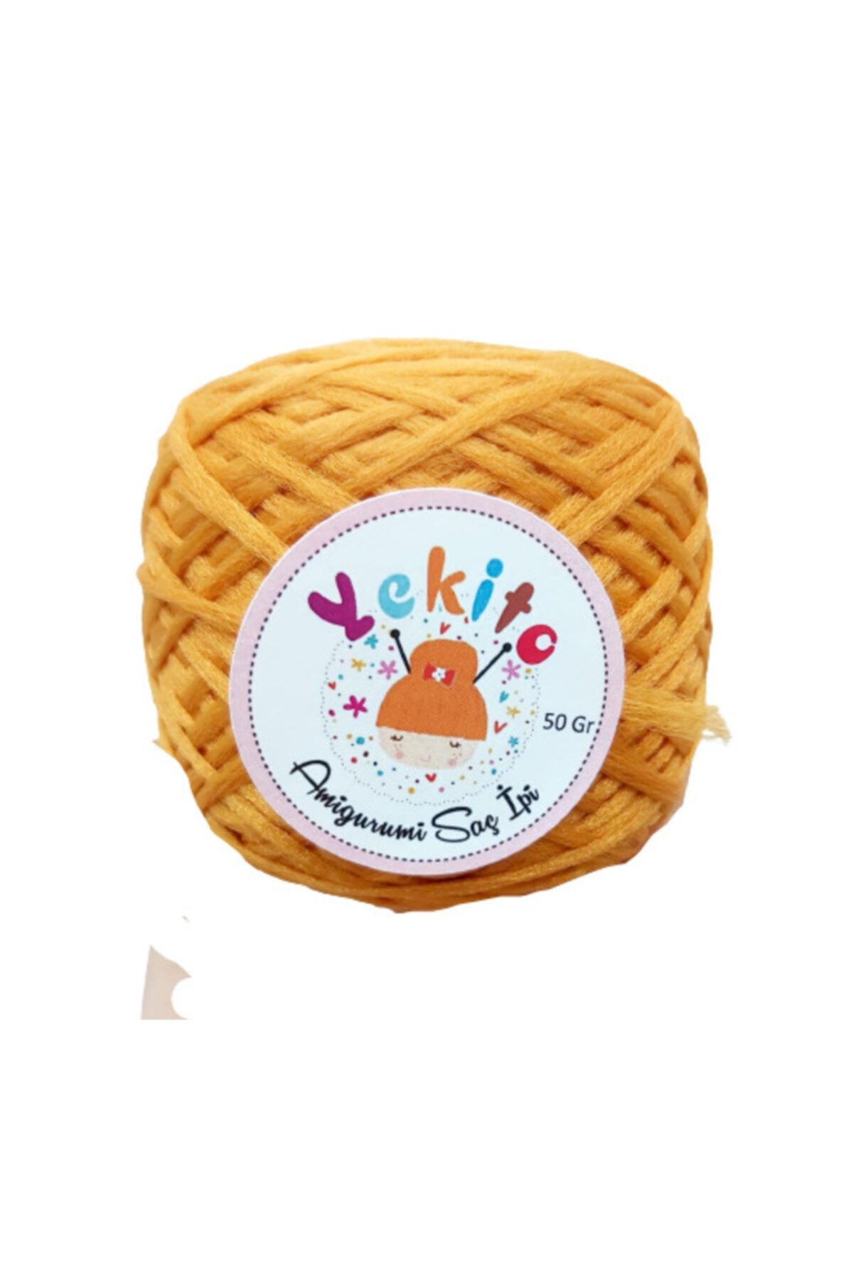 yekito Amigurumi Saç Ipi 50 Gr Açık Turuncu No8