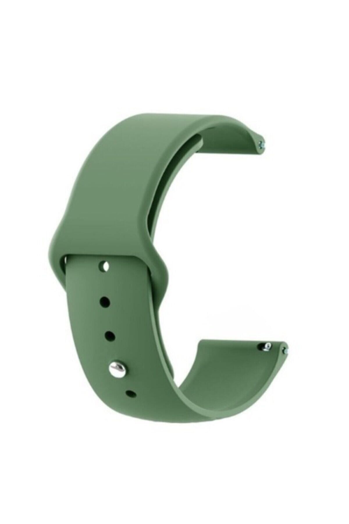 GTC Samsung Galaxy Watch Active 2 44mm Akıllı Saat Uyumlu Yeşil Silikon Kordon
