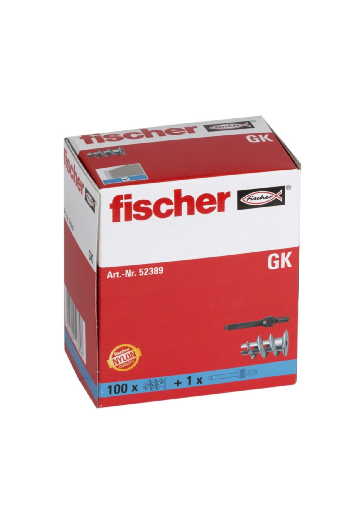 Fischer Alçıpan Plastik Dübeli 100ad. Gk Art-nr. 52389