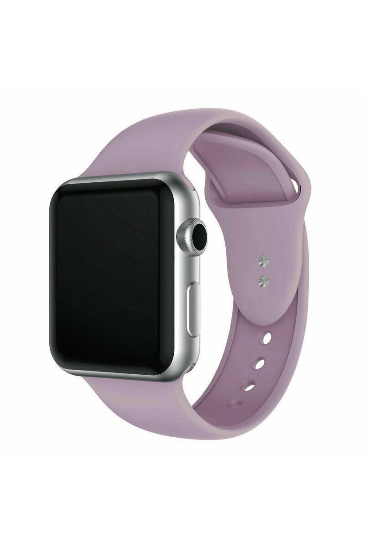 Bilişim Aksesuar M/l Beden Apple Watch 2 3 4 5 6 Uyumlu Se 38 Mm 40 Mm Spor Sililkon Kordon