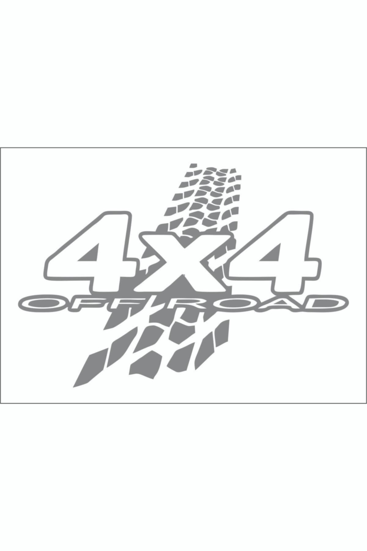 4x4 Off Road Offroad Folyo Kesim Sticker (45x30 Cm) 00862_0