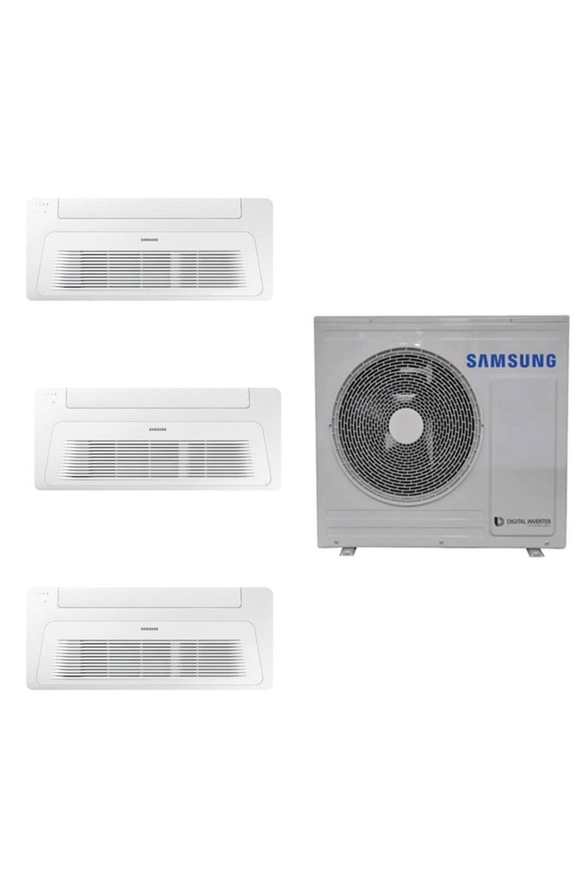Samsung Wind Free Multi Tek Yön Kaset 1+3 Sistem (aj068txj3kh/ea) 9+9+12 Btu Iç 6,8 Kw Dış Ünite