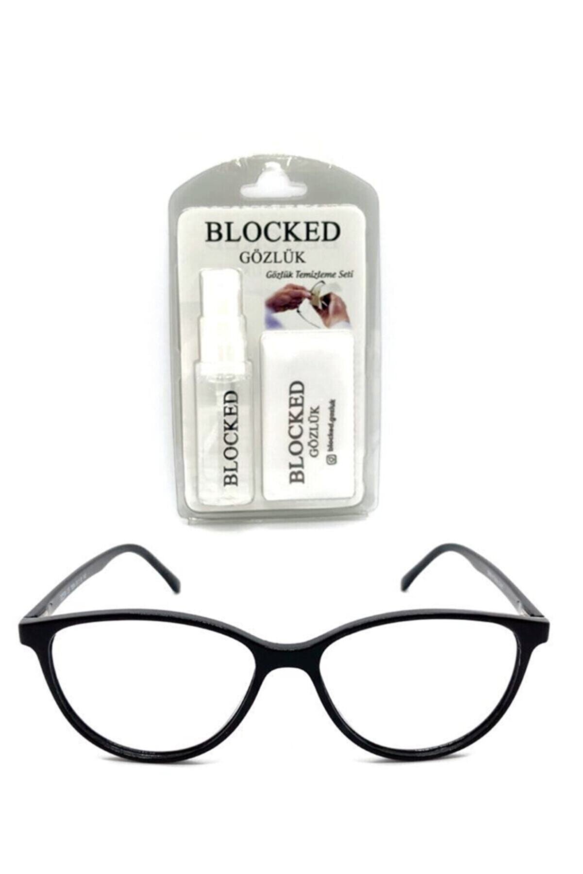 BLOCKED Numarasız Çocuk Mavi Işık Engelleme Gözlük Bilgisayar Gözlükleri Uv400