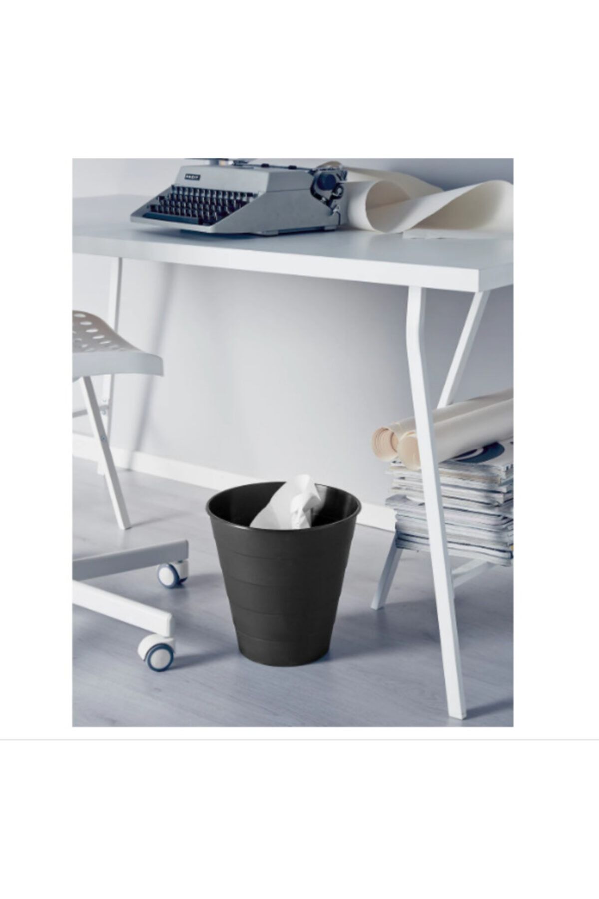 IKEA Fnıss Çöp Kutusu, Siyah
