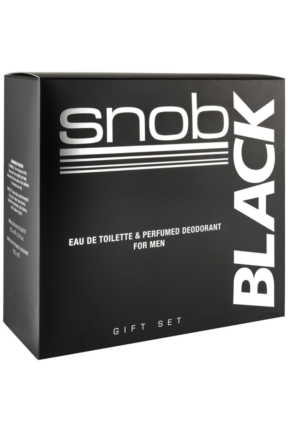 Snob Black Edt 100 ml + 150 ml Deodorant Erkek Kofre Set