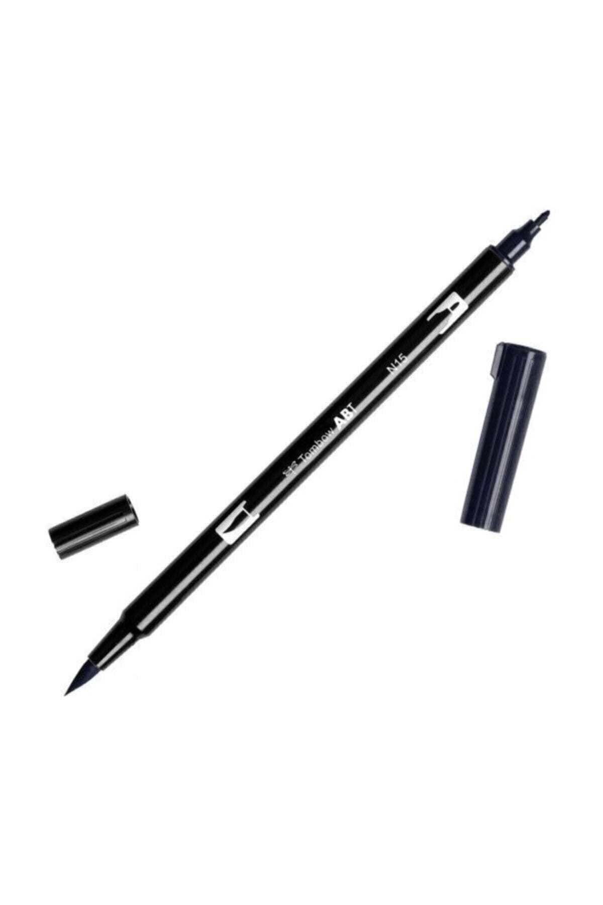 Tombow Ab-t Dual Brush Pen Grafik Kalemi Black N15