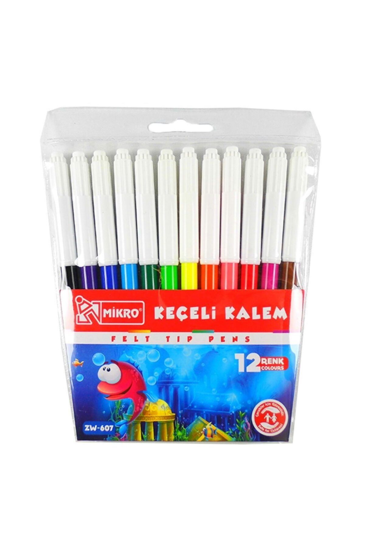Mikro Keçeli Kalem 12 Renk