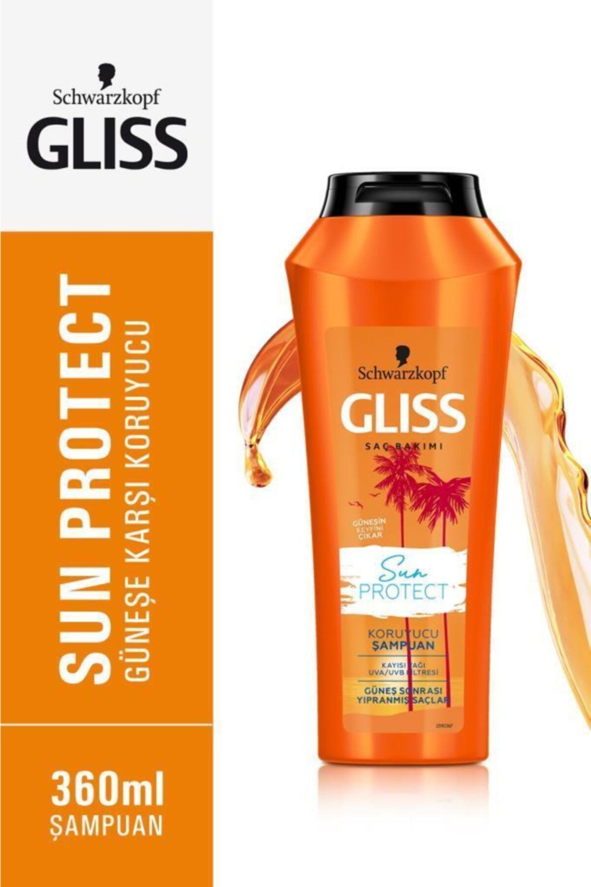 Gliss Schwarzkopf Gliss Sun Protect Güneşe Karşi Koruyucu Şampuan 360 Ml