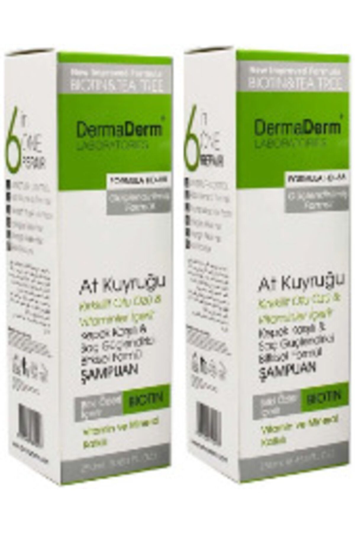 DermaDerm At Kuyruğu Şampuan Kepek Karşıtı ve Saç Güçlendirici Bitkisel Formül 250 ml 2 Adet