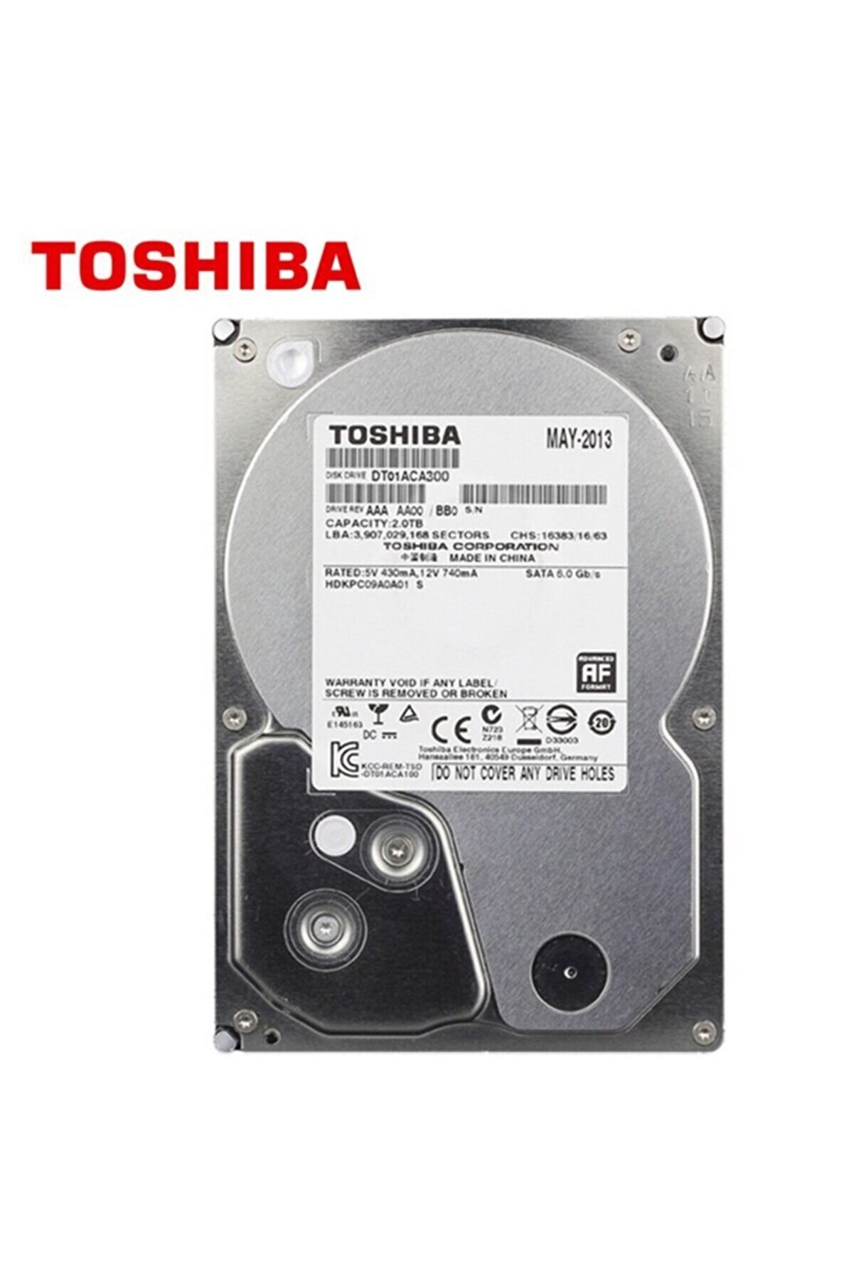 Toshiba Dt01aca300 3tb Sata 3.0 Hdd 7200 Rpm 3.5"