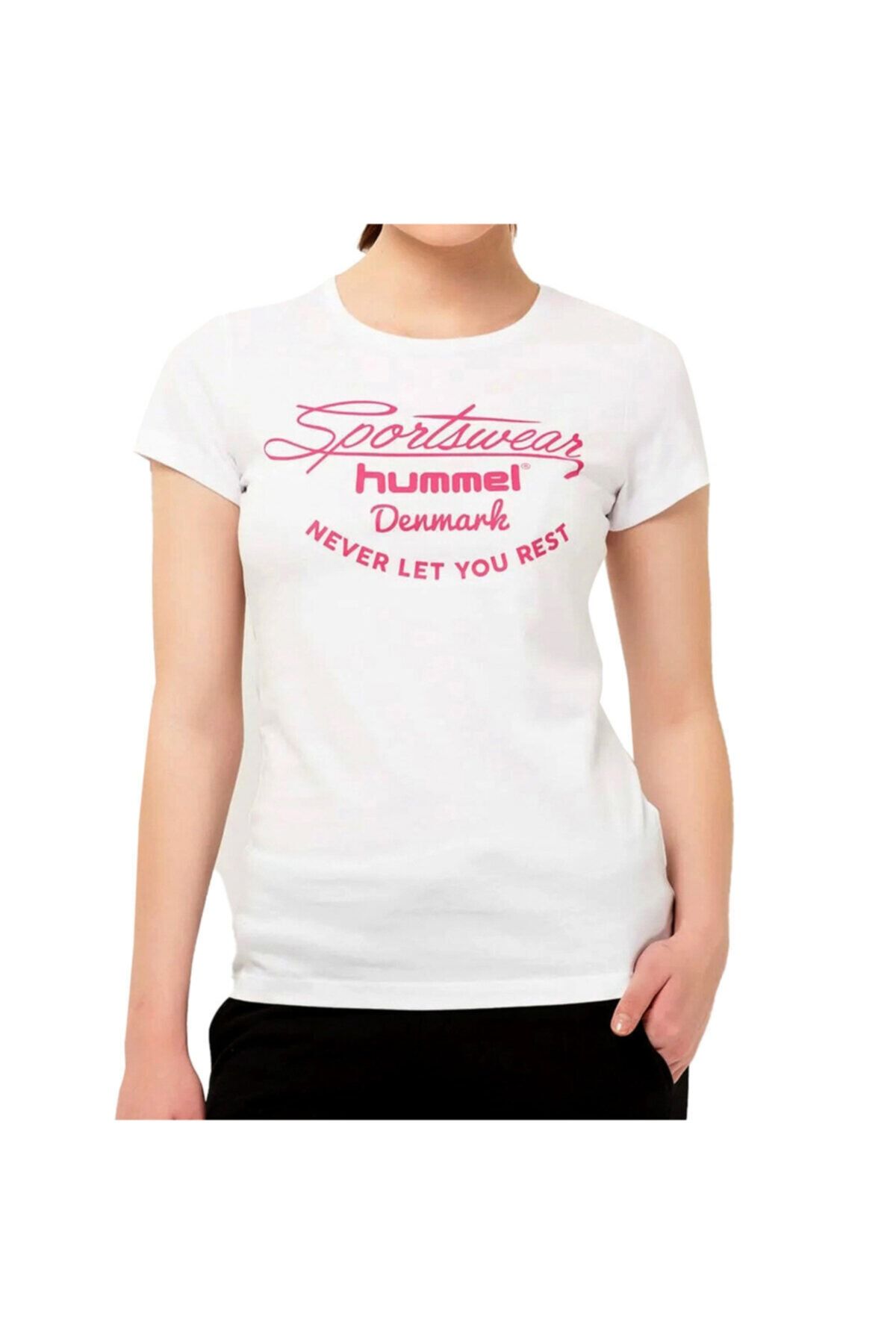 hummel HMLKUMIN T-SHIRT S/S Beyaz Kadın T-Shirt 100580988