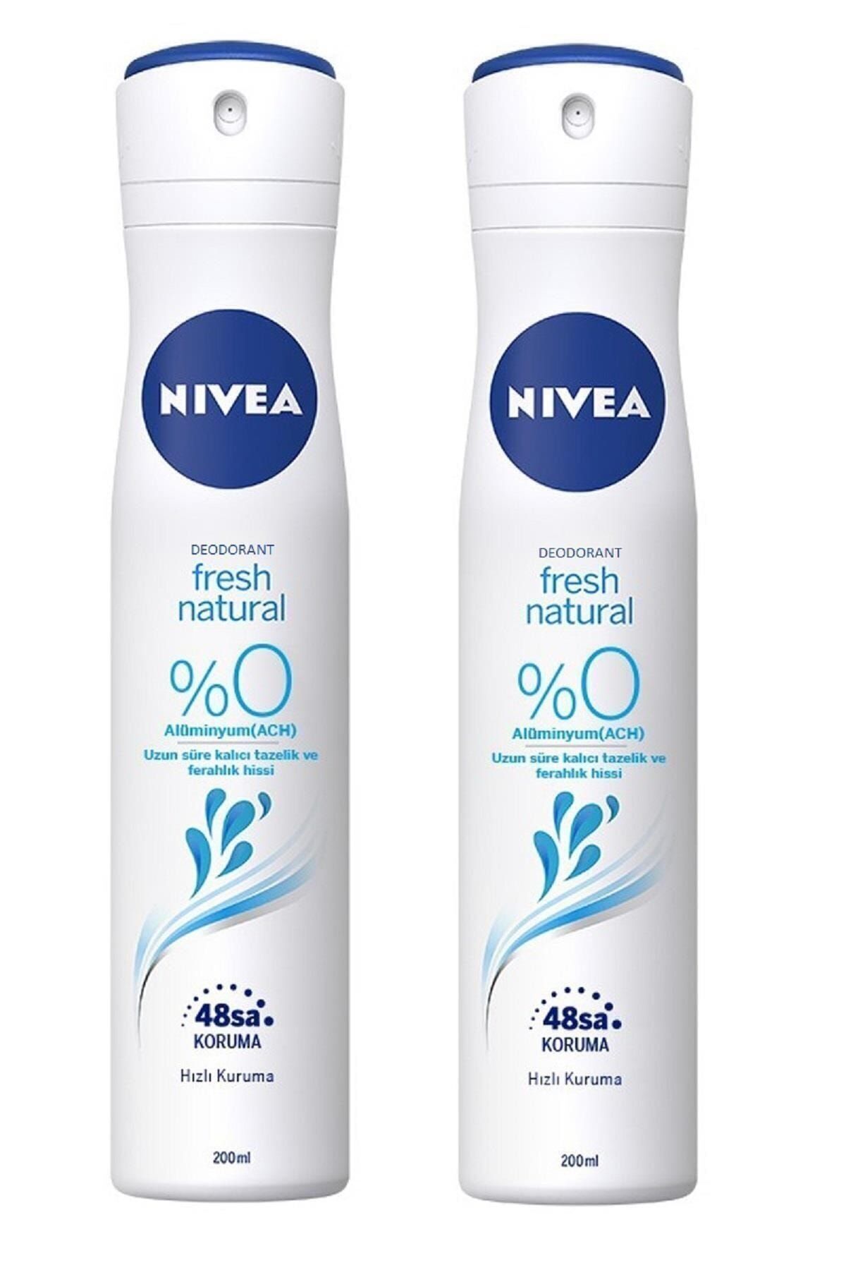 NIVEA Fresh Natural Deodorant 200 Ml 2 Adet
