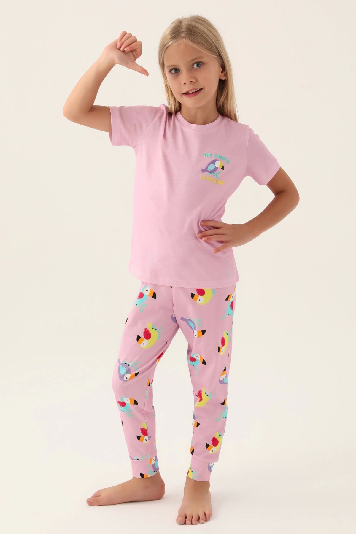 Pierre Cardin Roly Poly 3403-g Kız Çocuk Kısa Kol Pijama Takımı