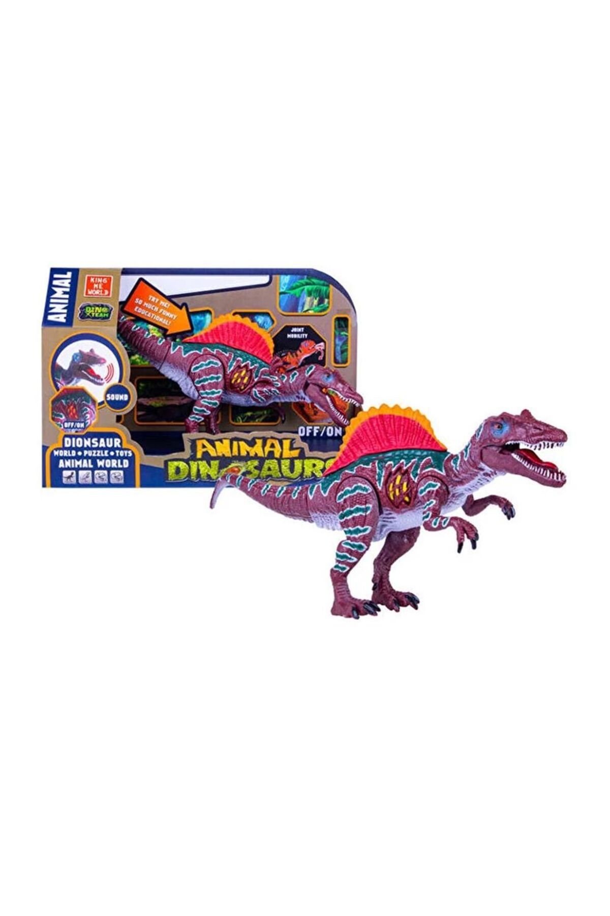 Mega 308A2 Animal Dinosaurs Serisi Sesli Işıklı Dino A2