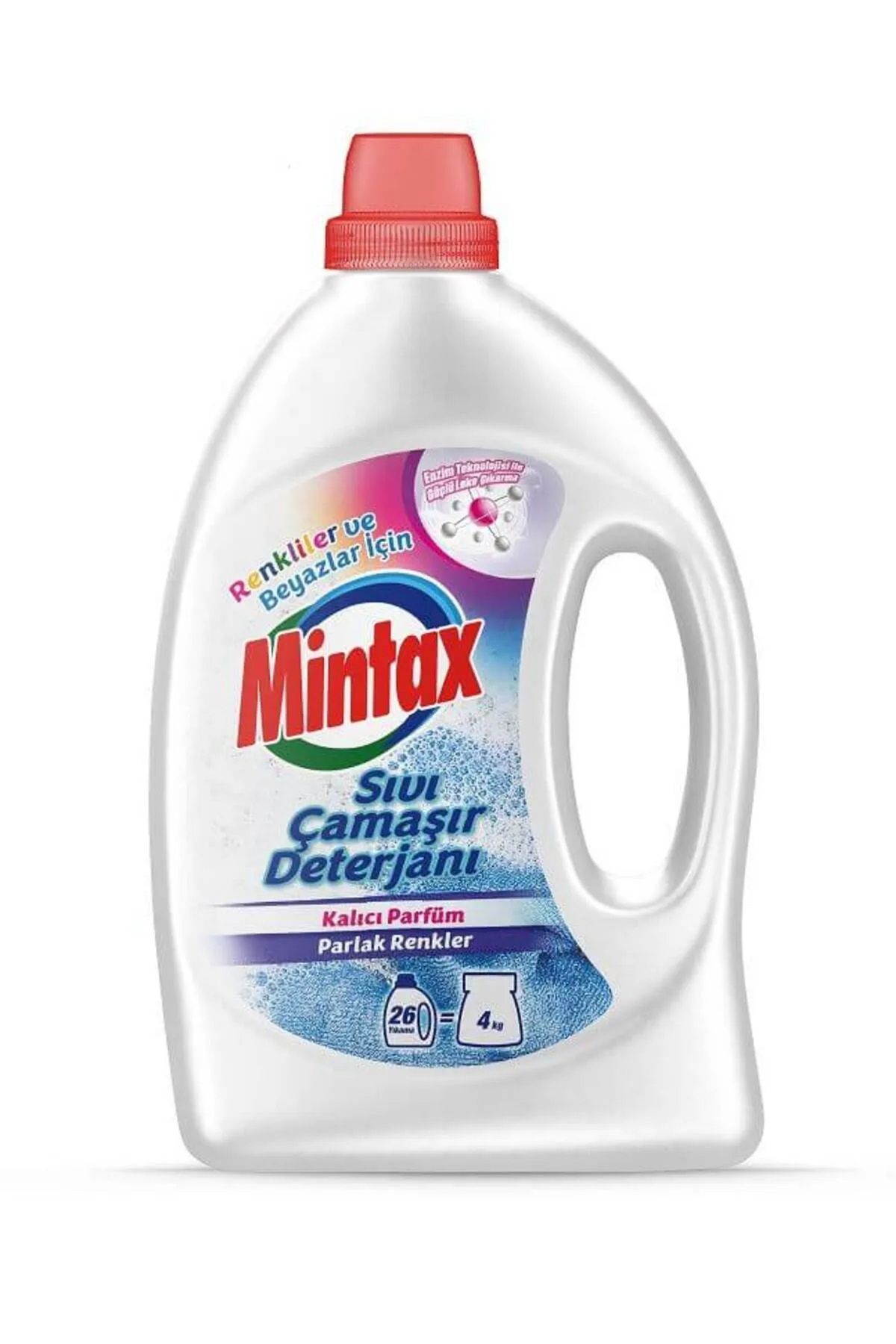 Mintax Sıvı Çamaşır Deterjanı 4 kg Renkliler ve Beyazlar İçin
