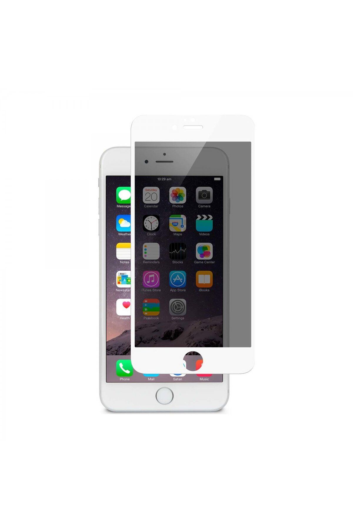Nettech Apple Iphone 6s Uyumlu Hayalet Full Cam Koruyucu - Beyaz