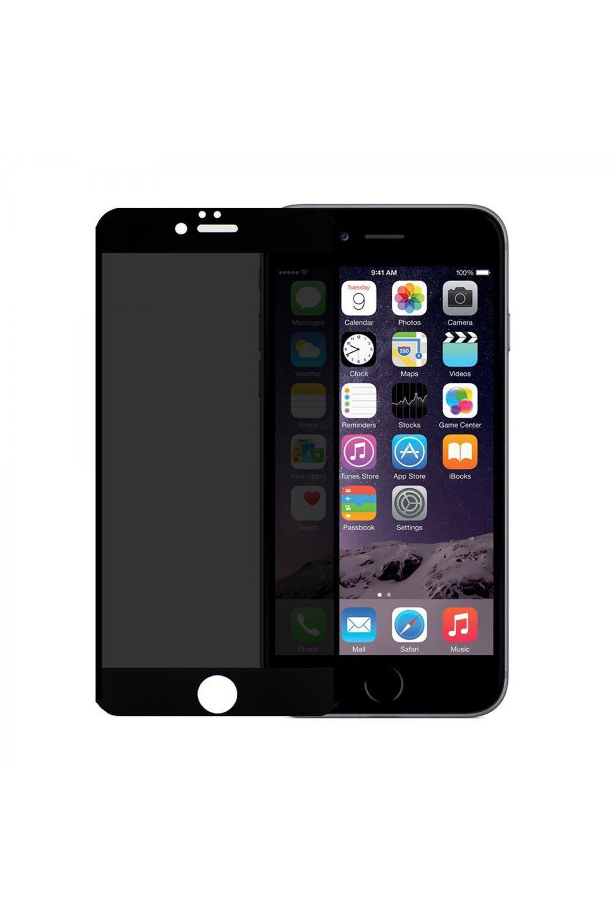 Nettech Apple Iphone 6s Plus Uyumlu Hayalet Full Cam Koruyucu - Siyah