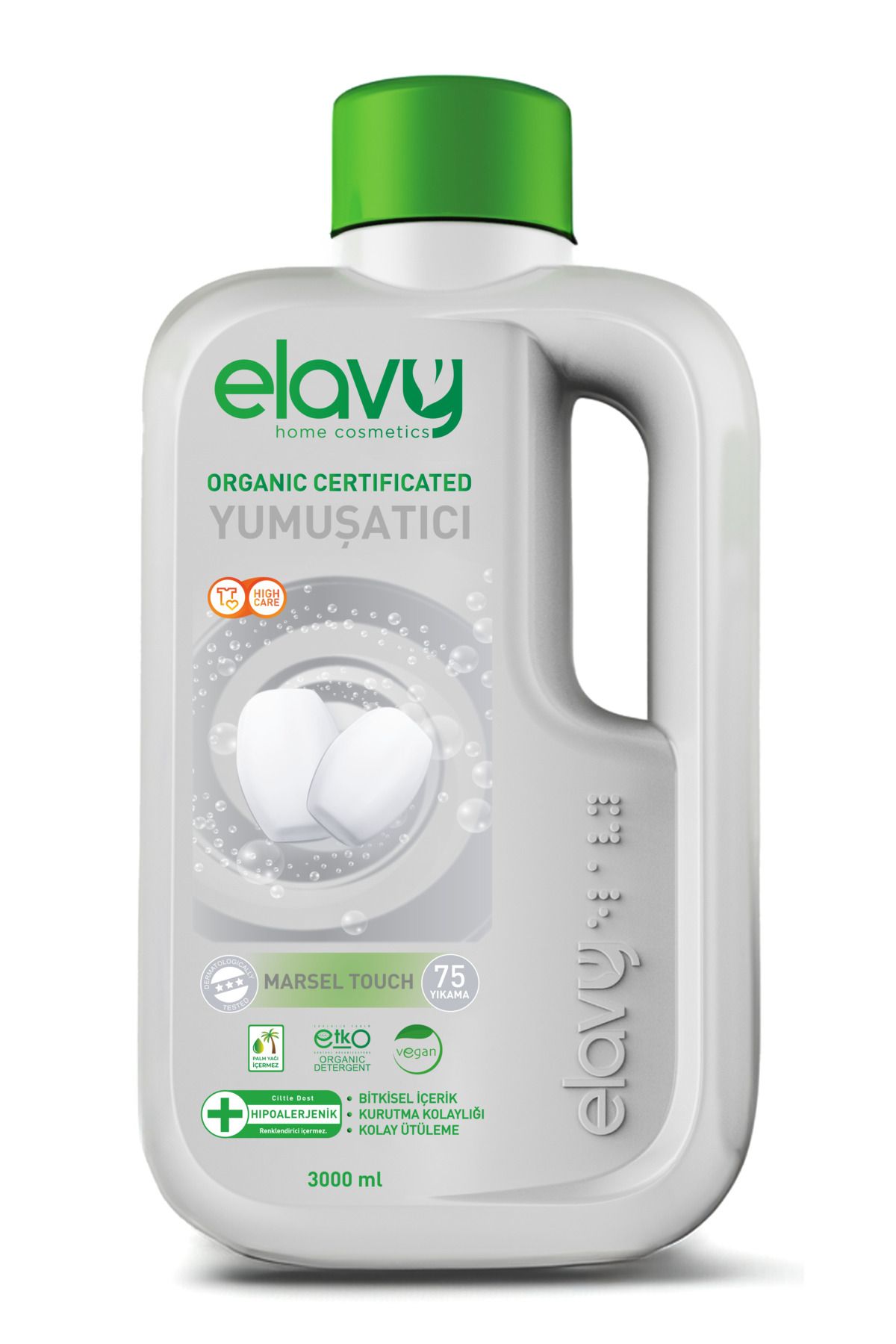 Elavy Marsel Touch Organik Sertifikalı Çamaşır Yumuşatıcısı 3 Litre