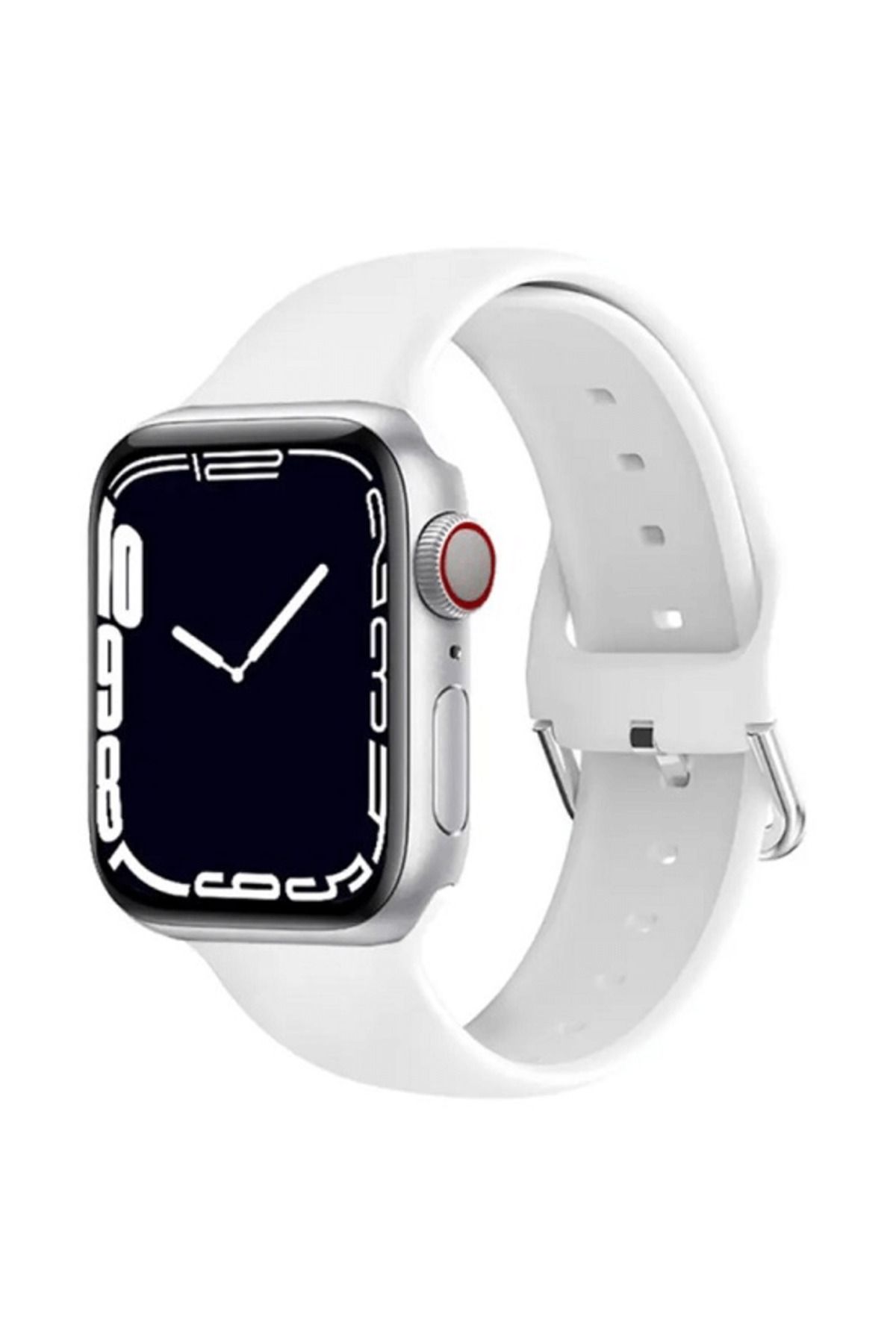 Yenimiyeni Beyaz Watch 6 Plus Akıllı Saat Nabız Adımsayar