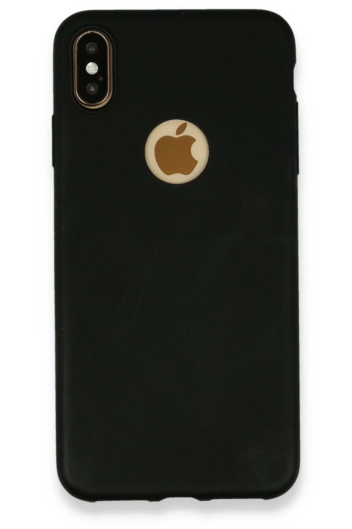 cepmoda iPhone XS Max Soft İnce Esnek Telefon Kılıfı - Siyah Renkli Slim Silikon Kapak